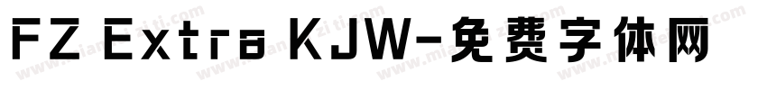 FZ Extra KJW字体转换